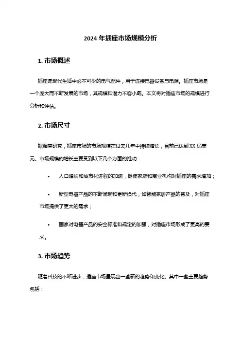 2024年插座市场规模分析