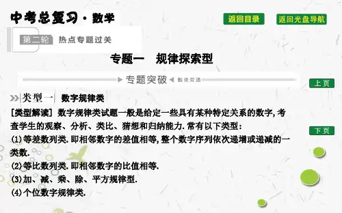 专题一 规律探索型