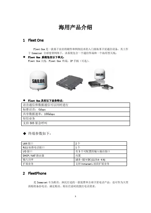 海用产品介绍