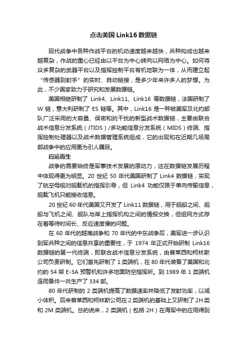 点击美国Link16数据链