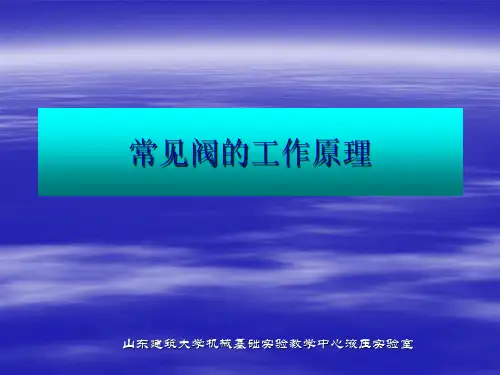常见阀的工作原理