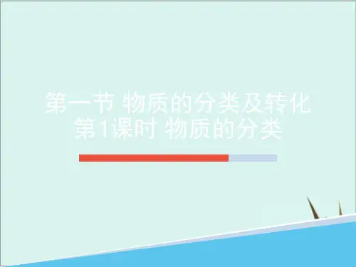 《物质的分类及转化》ppt课件高中化学人教版1