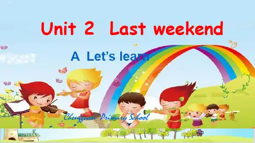 六年级下册英语精品ppt-Unit 2 Last weekend-人教PEP版 (24)(11张)P