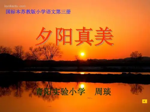 夕阳真美PPT课件