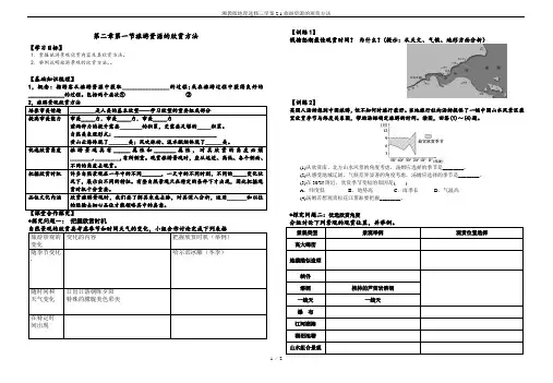 湘教版地理选修三学案2.1旅游资源的观赏方法