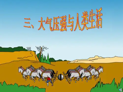 大气压与人类生活课件