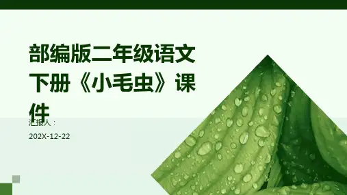 部编版二年级语文下册《小毛虫》课件