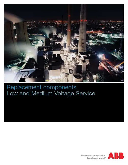 ABB Low和中低压服务器的替代部件说明书