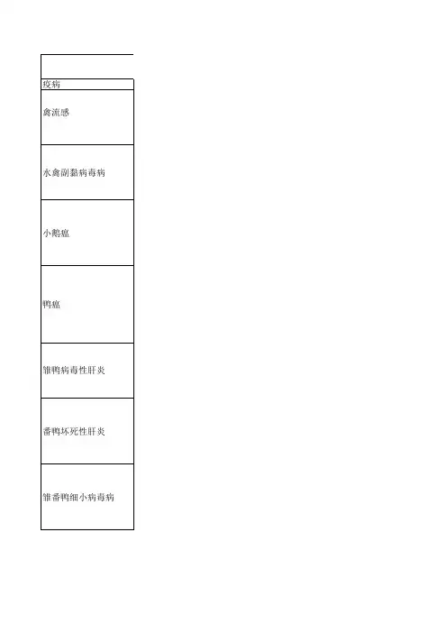 番鸭疾病预防方案