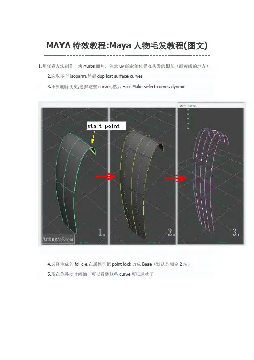 Maya人物毛发教程
