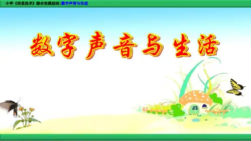 10 数字声音与生活(PPT)1