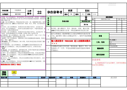组装作业指导书模版
