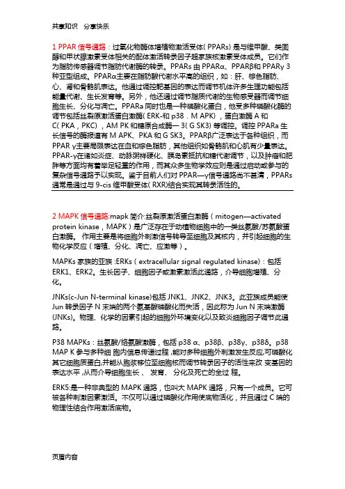 细胞信号通路大全
