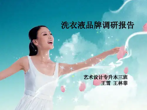 针对洗衣液的市场调研报告PPT课件