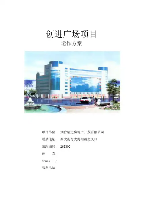 最终烟台项目招商方案