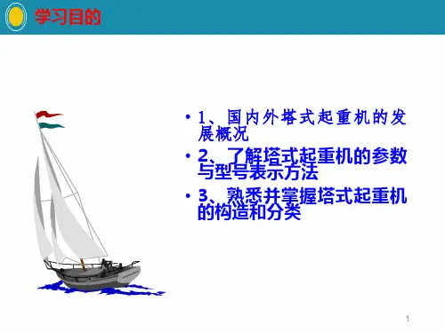 塔式起重机构造类型培训学习ppt课件