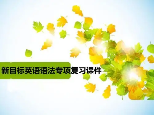 中考英语语法复习课件