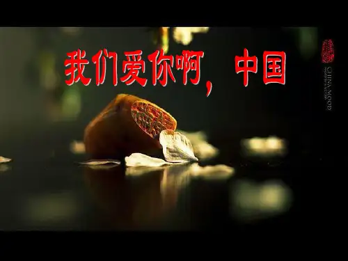 我们爱你啊中国PPT参考课件