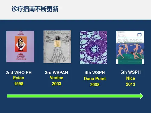 肺动脉高压诊治进展ppt参考幻灯片课件