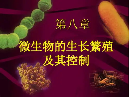 第八章微生物的生长及其控制