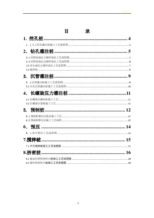引孔沉管灌注桩施工工艺流程图