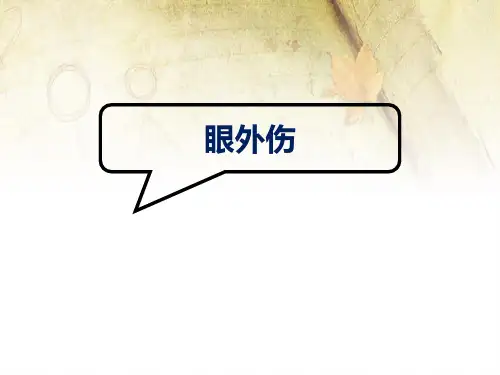 眼外伤ppt课件