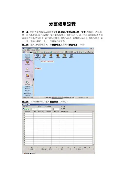 发票领用流程