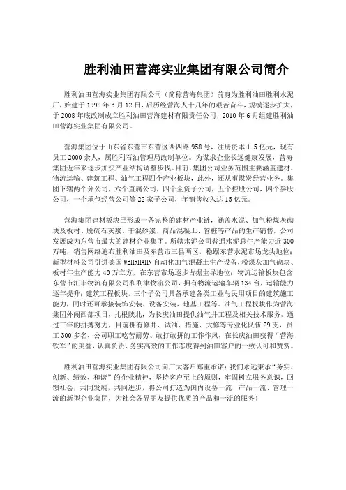 营海集团简介