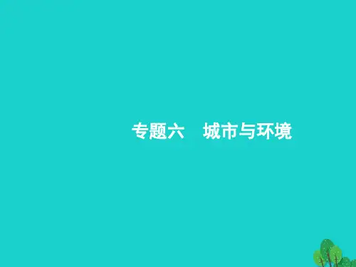 浙江省2018高考地理一轮复习 6.1 城市空间结构教案