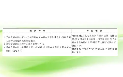 2020届高中数学一轮复习人教A版立体几何PPT课件(89张)