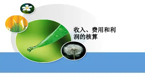 财务会计课件：收入、费用和利润的核算