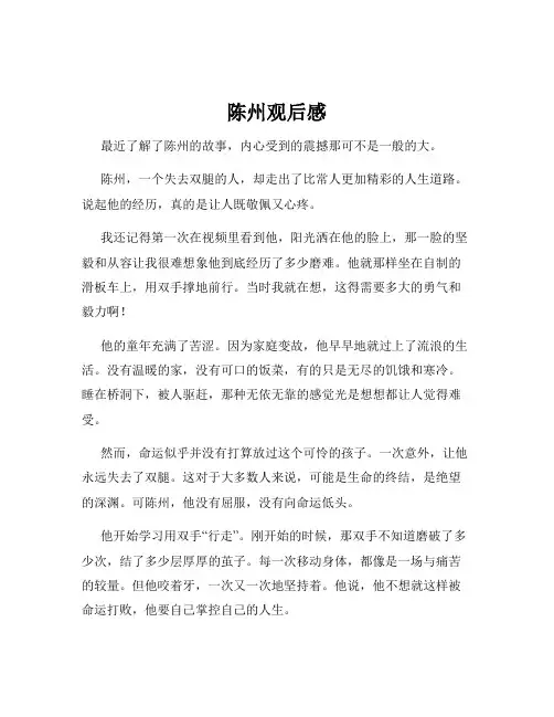 陈州观后感