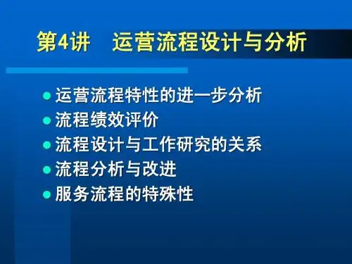 运营管理OM04
