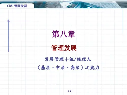 管理发展(基层、中层、高层)之能力(ppt 32页)