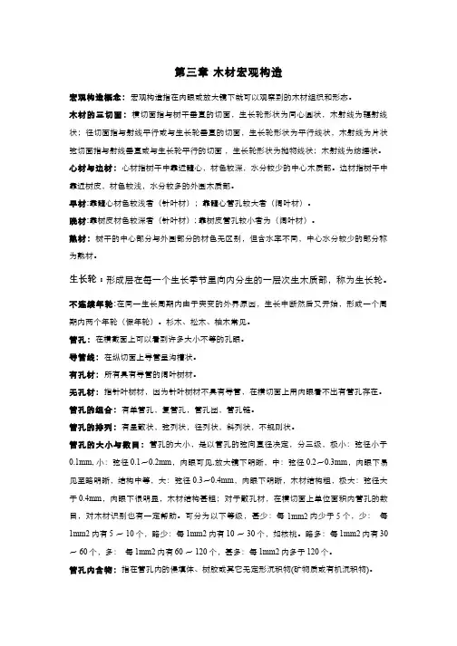 木材学(3.6.2)--木材宏观构造