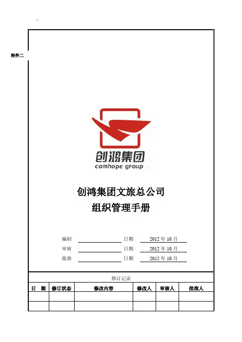 文旅组织管理方案计划介绍材料-集团规范标准格式版某20910V0
