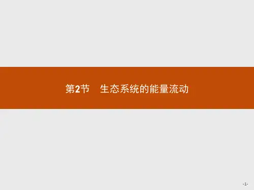 2018版高中生物人教版必修3课件：5.2 生态系统的能量流动