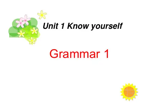 新译林版英语九年级上册 Unit1Grammar1课件
