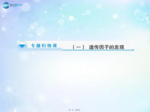 高中生物 第1章 遗传因子的发现专题归纳课件 新人教版必修2
