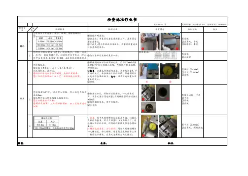 模具外协件加工--检测标准