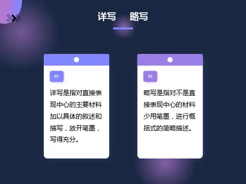 记叙文的详略安排