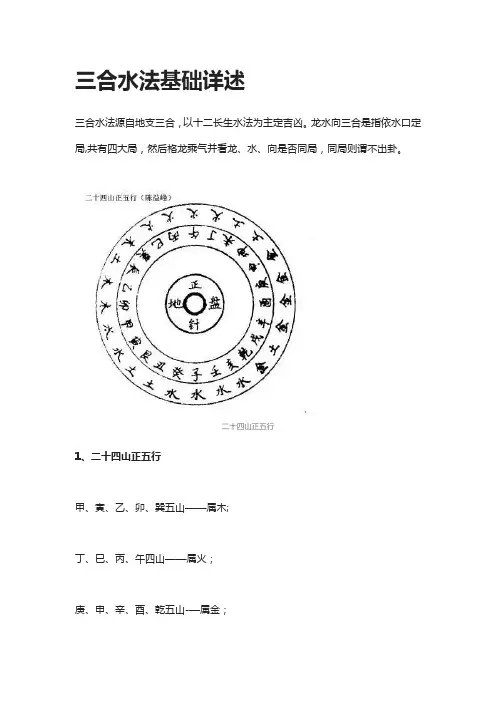 三合水法基础详述