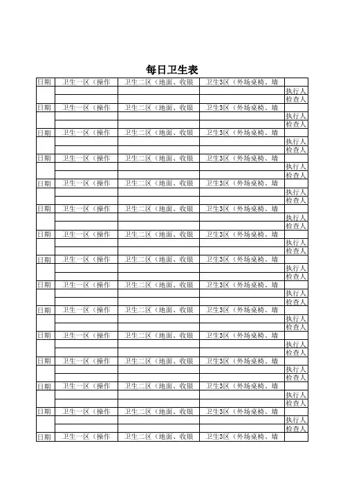 日清表
