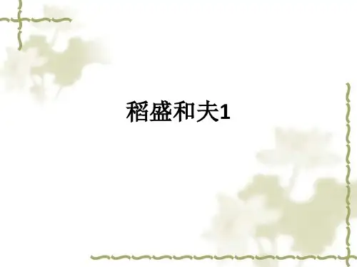 稻盛和夫1ppt课件