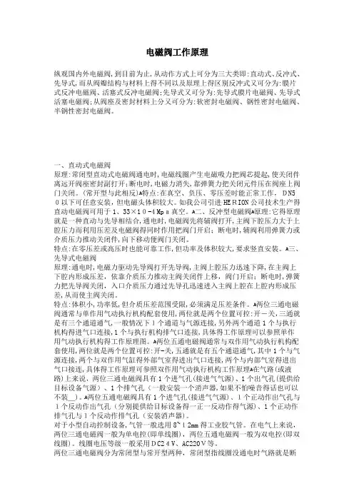 电磁阀工作原理(图文并茂)