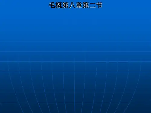 毛概第八章第二节