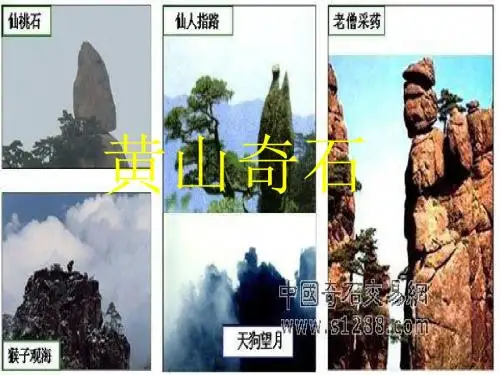 二年级上册第二课《黄山奇石》