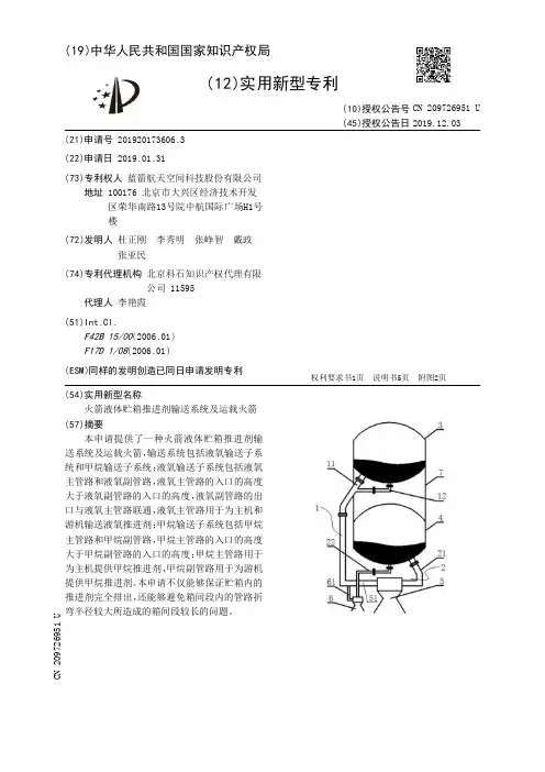 【CN209726951U】火箭液体贮箱推进剂输送系统及运载火箭【专利】
