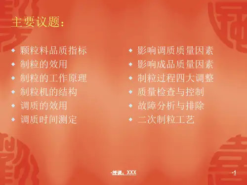 制粒技能培训PPT课件