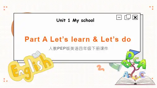 人教版PEP小学英语四年级下册Unit 1 A Learn 课件PPT